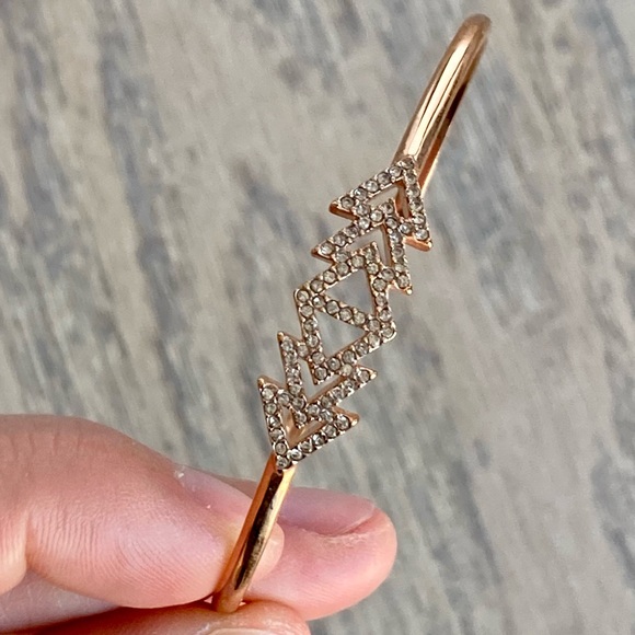 Stella & Dot Pave Triangle Cuff - Rose Gold - Picture 3 of 6